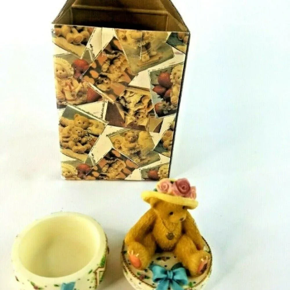 2001 Cherished Teddies MOM Covered Box #306614A With Original Packaging ENESCO